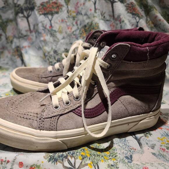 VANS Sneakers Sk8-Hi Mte "Off the Wall" Frost Gray/Prune - US Men 6.5 Women 8 - Picture 4 of 7